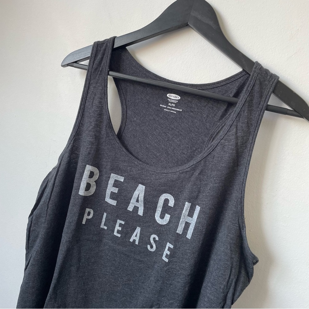 Old Navy Beach Please Tank Top Tee
